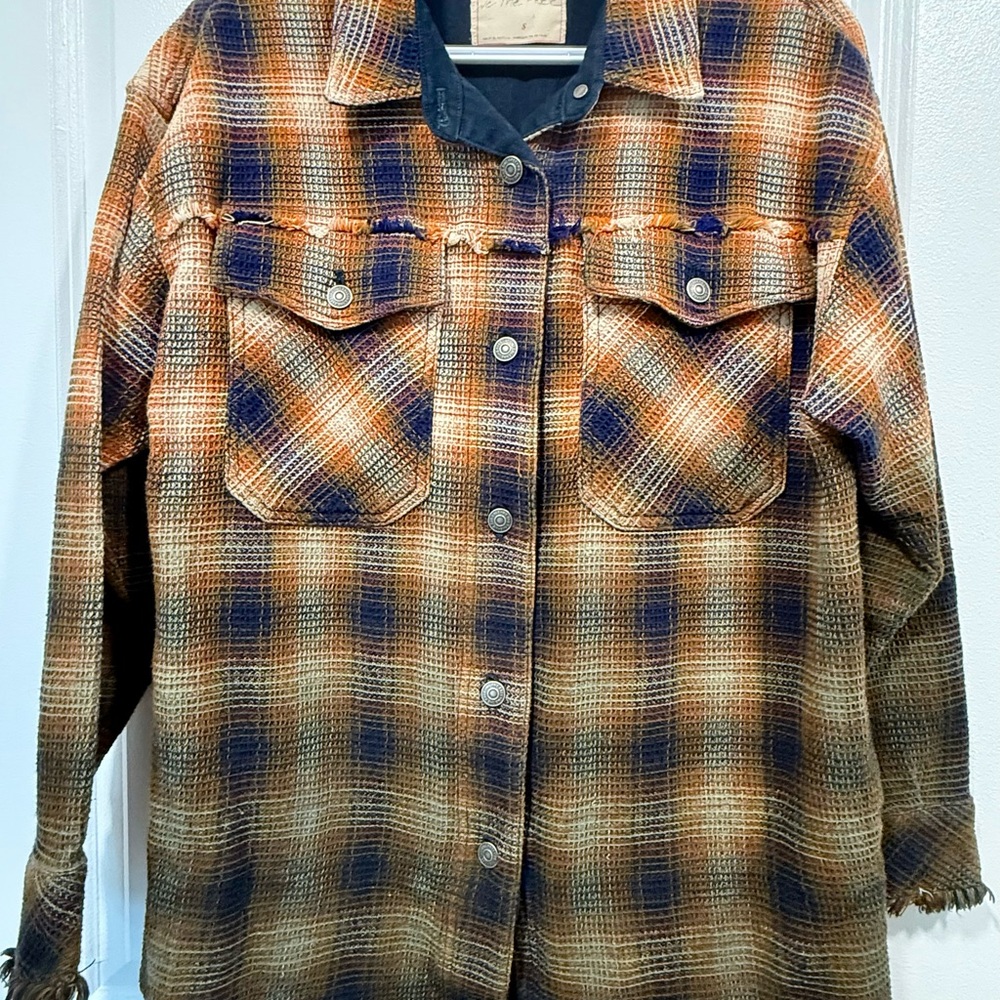 We The Free “Anneli Plaid Shirt Jacket” by Free People